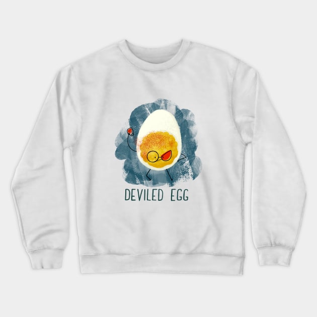 Deviled Egg Crewneck Sweatshirt by BBvineart